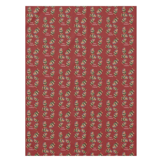 Cheeky Christmas Troll en Tree Delight Tafelkleed (Voorkant)