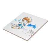 Cheeky Cookie Eater Color Tegeltje (Zijkant)