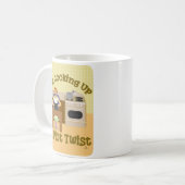 Cheeky Cooking Up Plot Twist Auteur Vrouw Koffiemok (Voorkant links)