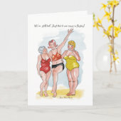 Cheeky Dames 3 vrienden Kaart (Gele Bloem)