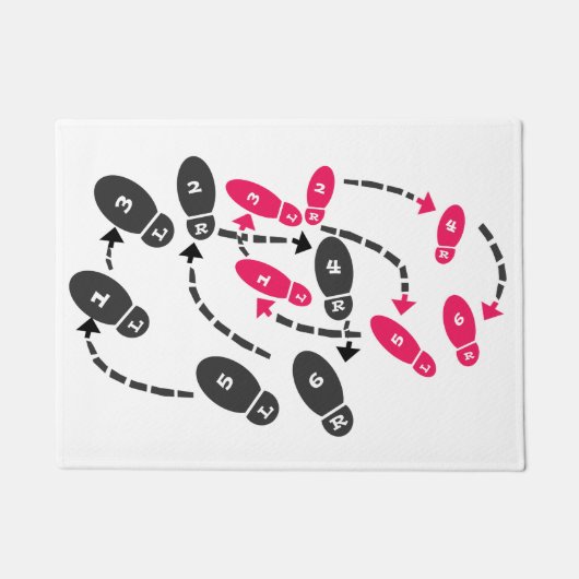 Cheeky Dance Steps Deurmat (Voorkant)