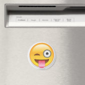 Cheeky emoji knipoog magneet (Insitu (Vaatwasser))