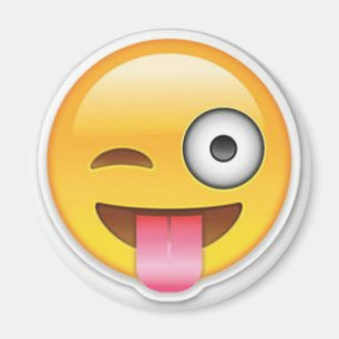 Cheeky emoji knipoog magneet