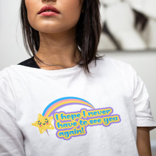 Cheeky Farewell T-shirt: Bright Goodbye T-shirt