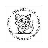 Cheeky fox thema  zelfinktende stempel (Design)