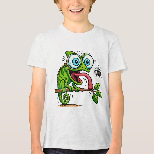 Cheeky Frog Snack Attack Kids T-Shirt - Grappig (Voorkant)
