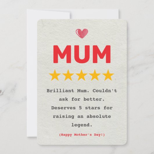 Cheeky & Funny Moederdag Kaart voor mama - Perfect (Voorkant)