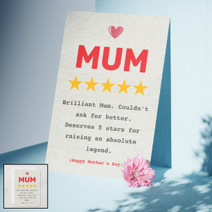 Cheeky & Funny Moederdag Kaart voor mama - Perfect
