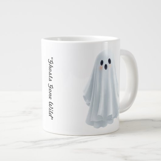 "Cheeky Ghost Glow" Grote Koffiekop (Voorkant rechts)