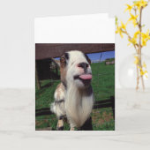 Cheeky Goat Wenskaart Kaart (Gele Bloem)
