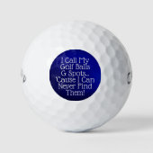 Cheeky Golf Ball Humor Golfballen (Voorkant)