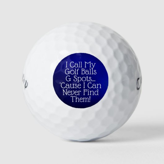 Cheeky Golf Ball Humor Golfballen (Voorkant)