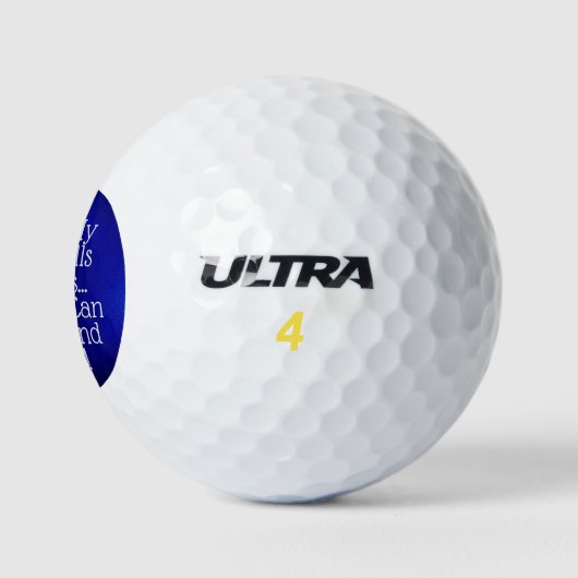 Cheeky Golf Ball Humor Golfballen (Logo)