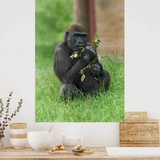 Cheeky Gorilla Lope Poster (Keuken)