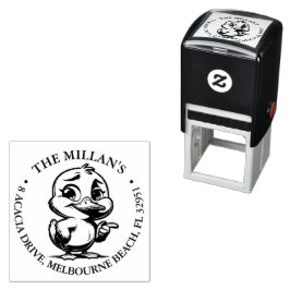 Cheeky Happy Duck thema Zelfinktende Stempel