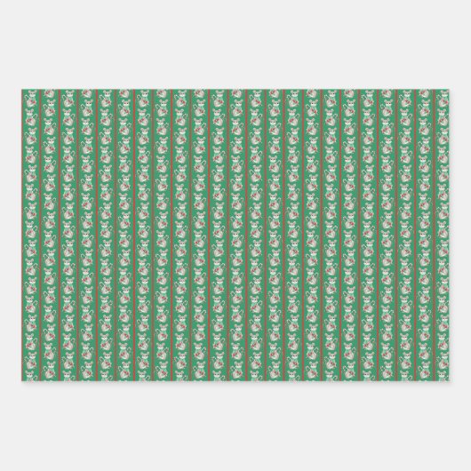 Cheeky Holiday Animal Paper Flat Sheet Set of 3 (Voorkant)