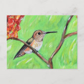 Cheeky Hummingbird Painting Briefkaart (Voorkant)