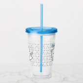 Cheeky Kawaii Style Kitten Acryl Drinkbeker (Rechts)