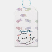 Cheeky Kawaii Style Kitten Cadeaulabel (Voorkant)