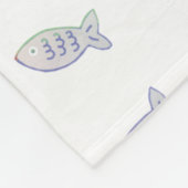 Cheeky Kawaii Style Kitten Fleece Deken (Hoek)