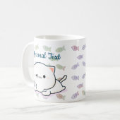 Cheeky Kawaii Style Kitten Koffiemok (Voorkant links)