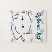 Cheeky Kawaii Style Kitten Legpuzzel (Horizontaal)