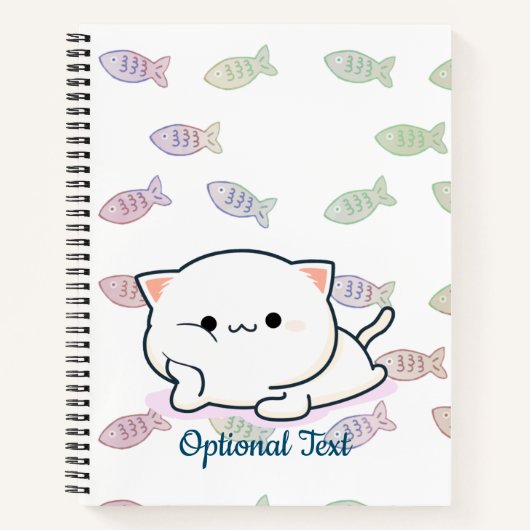 Cheeky Kawaii Style Kitten Notitieboek (Voorkant)