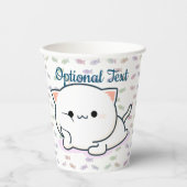 Cheeky Kawaii Style Kitten Papieren Bekers (Voorkant)