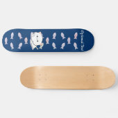 Cheeky Kawaii Style Kitten Persoonlijk Skateboard (Horizontaal)