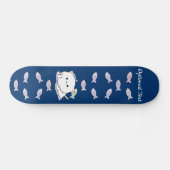 Cheeky Kawaii Style Kitten Persoonlijk Skateboard (Horizontaal)