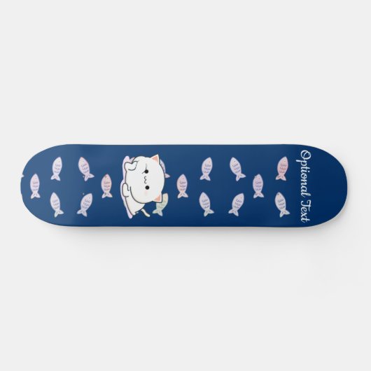 Cheeky Kawaii Style Kitten Persoonlijk Skateboard (Horizontaal)