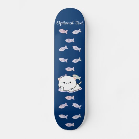 Cheeky Kawaii Style Kitten Persoonlijk Skateboard (Voorkant)