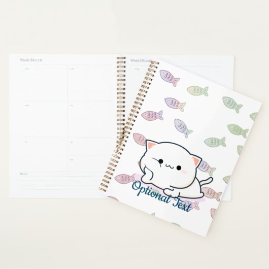 Cheeky Kawaii Style Kitten Planner (Display)