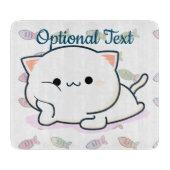 Cheeky Kawaii Style Kitten Snijplank (Voorkant)
