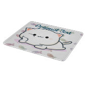 Cheeky Kawaii Style Kitten Snijplank (Hoek)