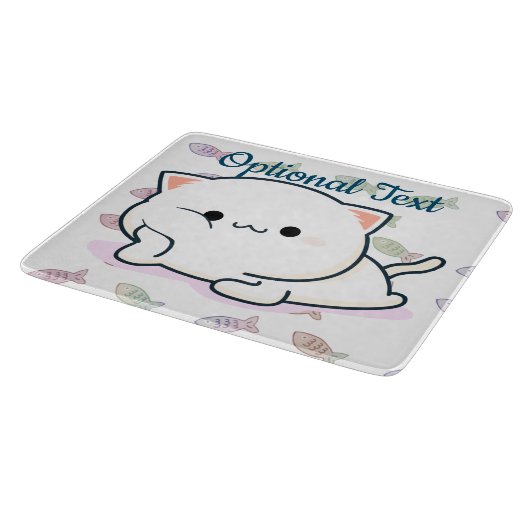 Cheeky Kawaii Style Kitten Snijplank (Hoek)