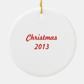 Cheeky Kerstchipmunk Keramisch Ornament (Achterkant)