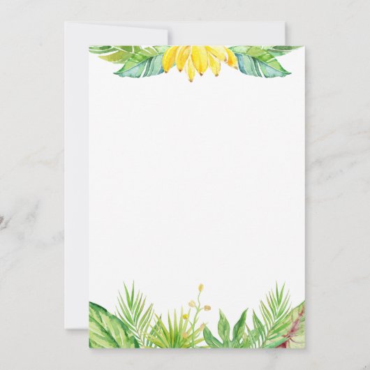 Cheeky Little Monkey Uitnodiging, Zoo feest Kaart (Achterkant)