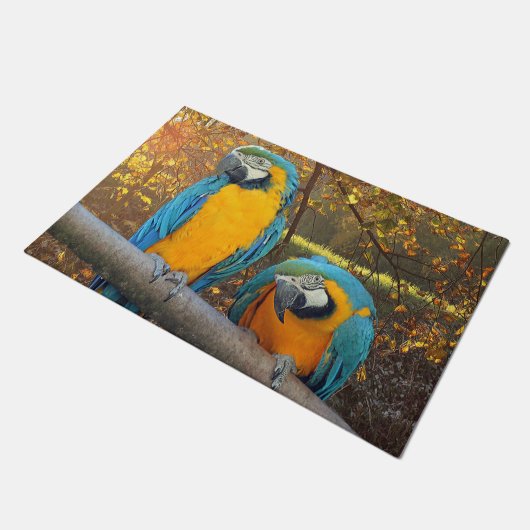 Cheeky macaws deurmat (Schuin)