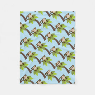 Cheeky Monkey Baby Fleece Deken