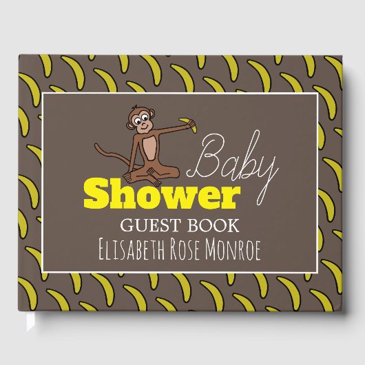Cheeky Monkey, Baby shower Gastenboek (Voorkant)