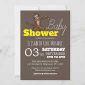 Cheeky Monkey, Baby shower Kaart (Voorkant)