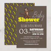 Cheeky Monkey, Baby shower Kaart (Voorkant / Achterkant)