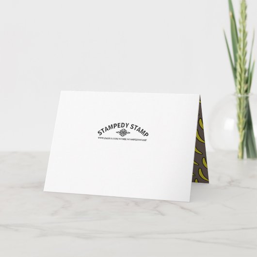 Cheeky Monkey, Baby shower uitnodiging (Achterkant)