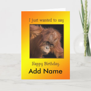 Cheeky Monkey Birthday Card Kaart