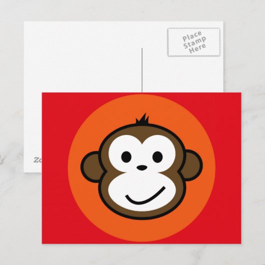 Cheeky Monkey Briefkaart (Voorkant / Achterkant)