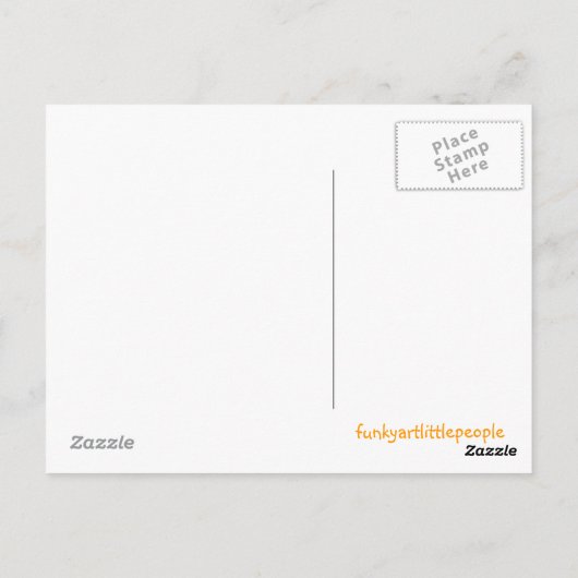 Cheeky Monkey Briefkaart (Achterkant)