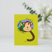 Cheeky Monkey Briefkaart (Staand voorkant)