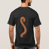 Cheeky Monkey Brown met lange staart T-shirt (Achterkant)