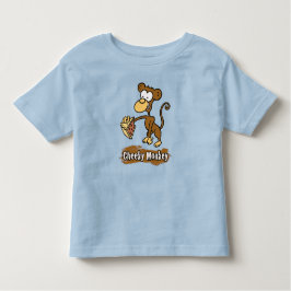 Cheeky Monkey Cartoon Design Kinder Shirts